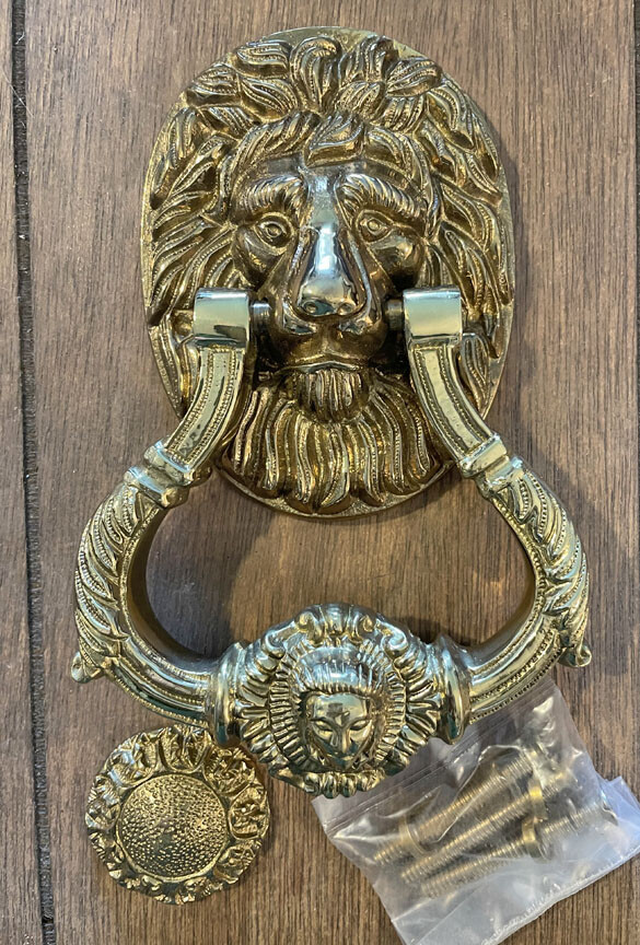 Brass Lion Doorknocker