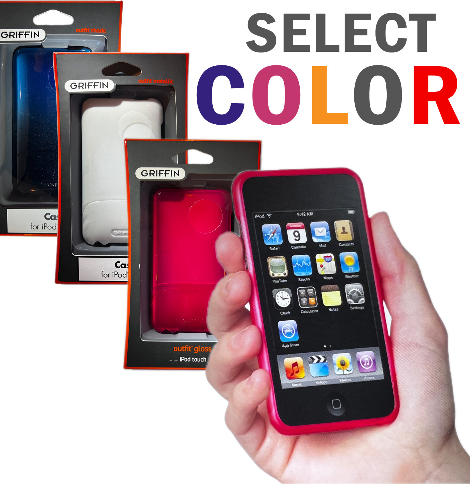 Outfit Hard Shell Protective Cover Hard Case For Apple iPod Touch 2nd 3rd Gen