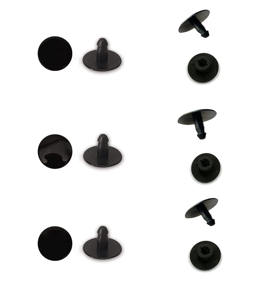 6 Sets Replacement Rivets Button Strap Compatible for Clog Shoe Strap 16mm Si...