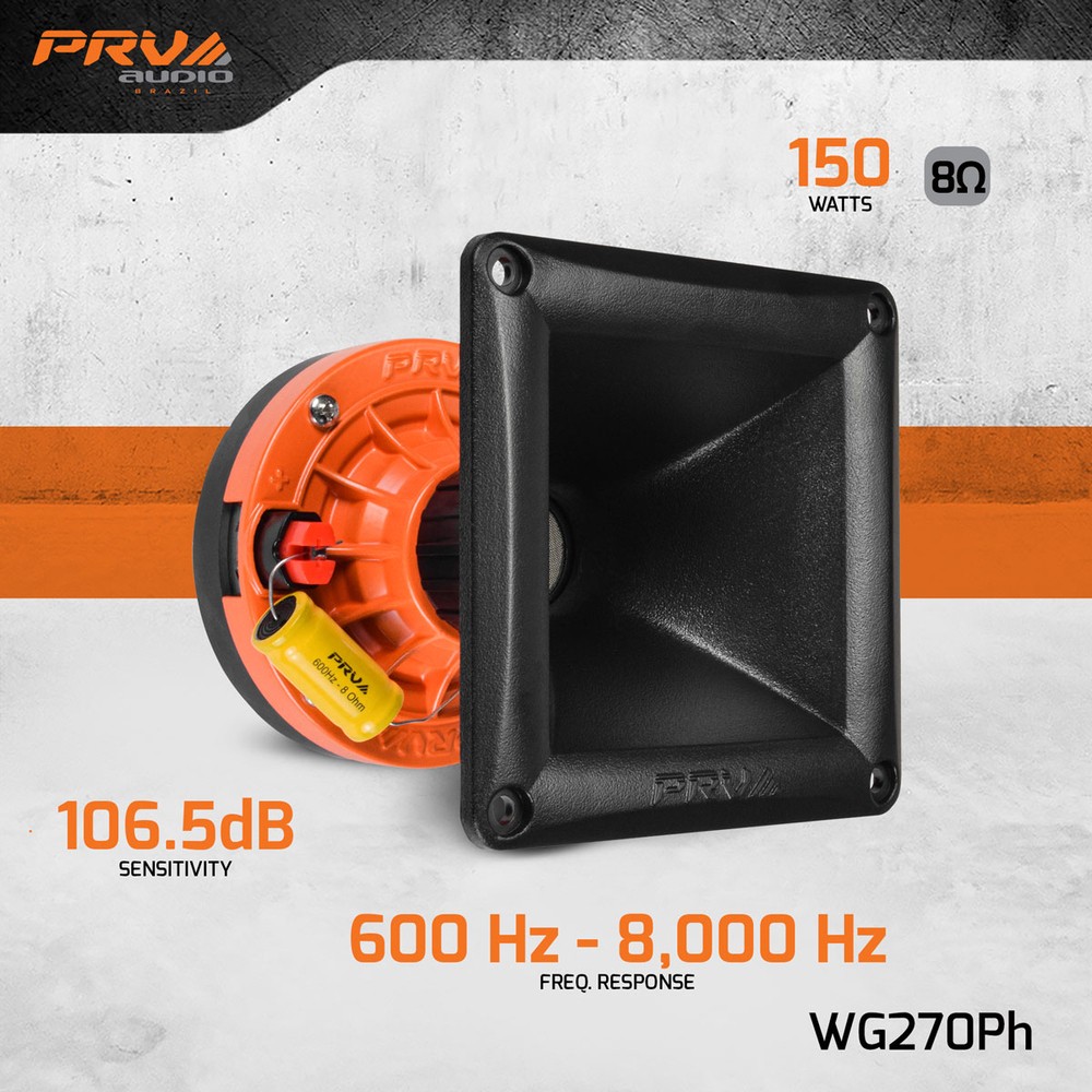PRV Audio WG270Ph 1" Pro Audio Compression Horn Driver