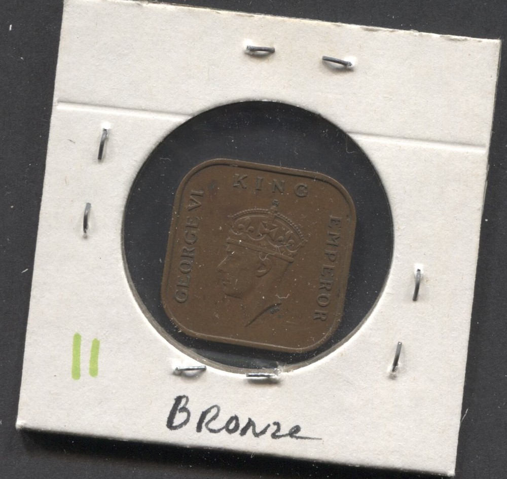 1939- Malaysia-VF+. 1 Cent