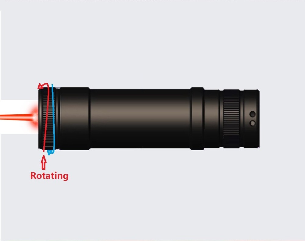 638nm Waterproof Red Diving Laser Pointer Module Underwater Indicator Lights