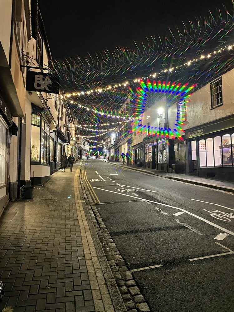 Diffraction Square Filter For Use With Mobile Phones Rainbow