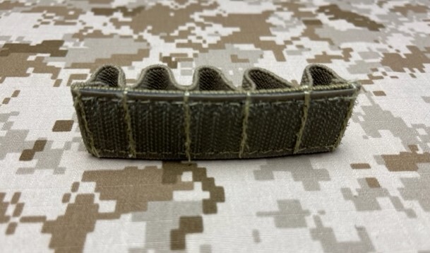 AA Battery 5-Ring Holder SWAT Tan Khaki Hook Backing