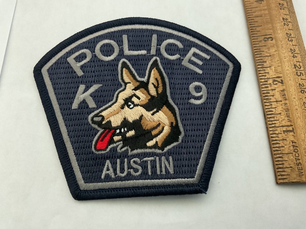 Austin Texas Police K 9  collectable patch full size and new patch set