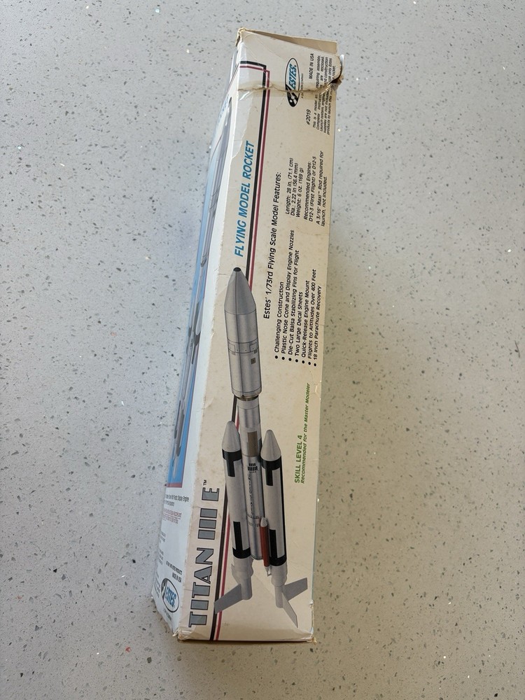 Estes Titan III #2019 Partially Built