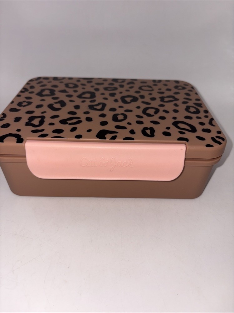Cat & Jack Leopard  Print Bento Box Lunch Box