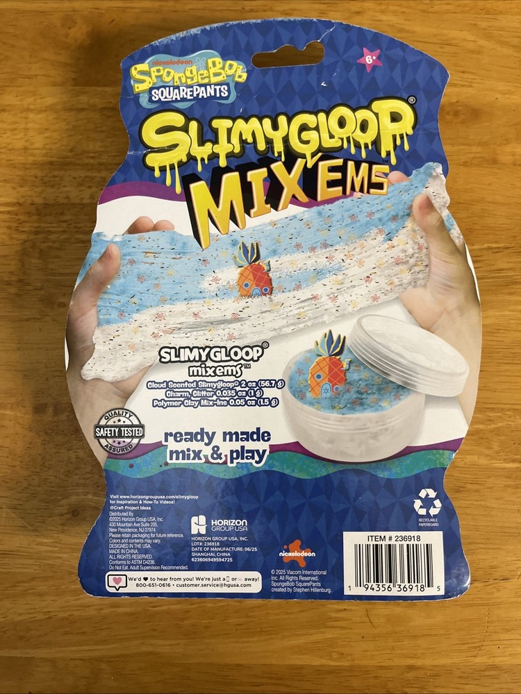 SpongeBob SquarePants Kelp Shake SlimyGloop Mix Ems Kit