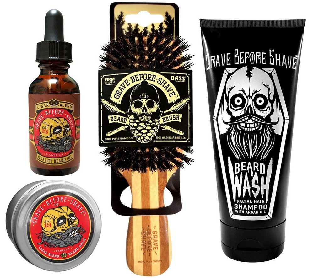 Grave Before Shave™ Beard Care Pack (Cigar Vanilla Blend)