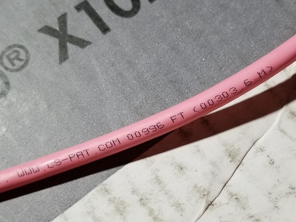 Commscope 2091B GigaSPEED X10D Cat6A U/UTP Plenum Network Cable CMP Pink /100ft