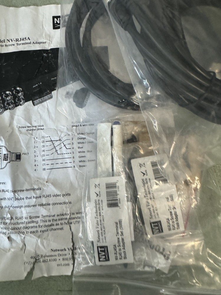 NVT Network Video Technologies Active Receiver DA Hub NV-1662 UTP