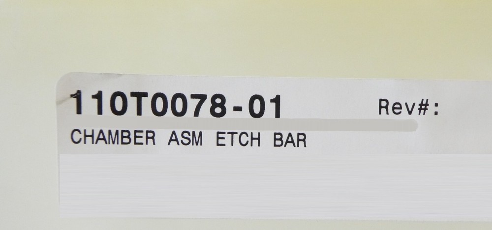 Semitool 110T0078-01 ASM Etch Bar Chamber Assembly New Surplus