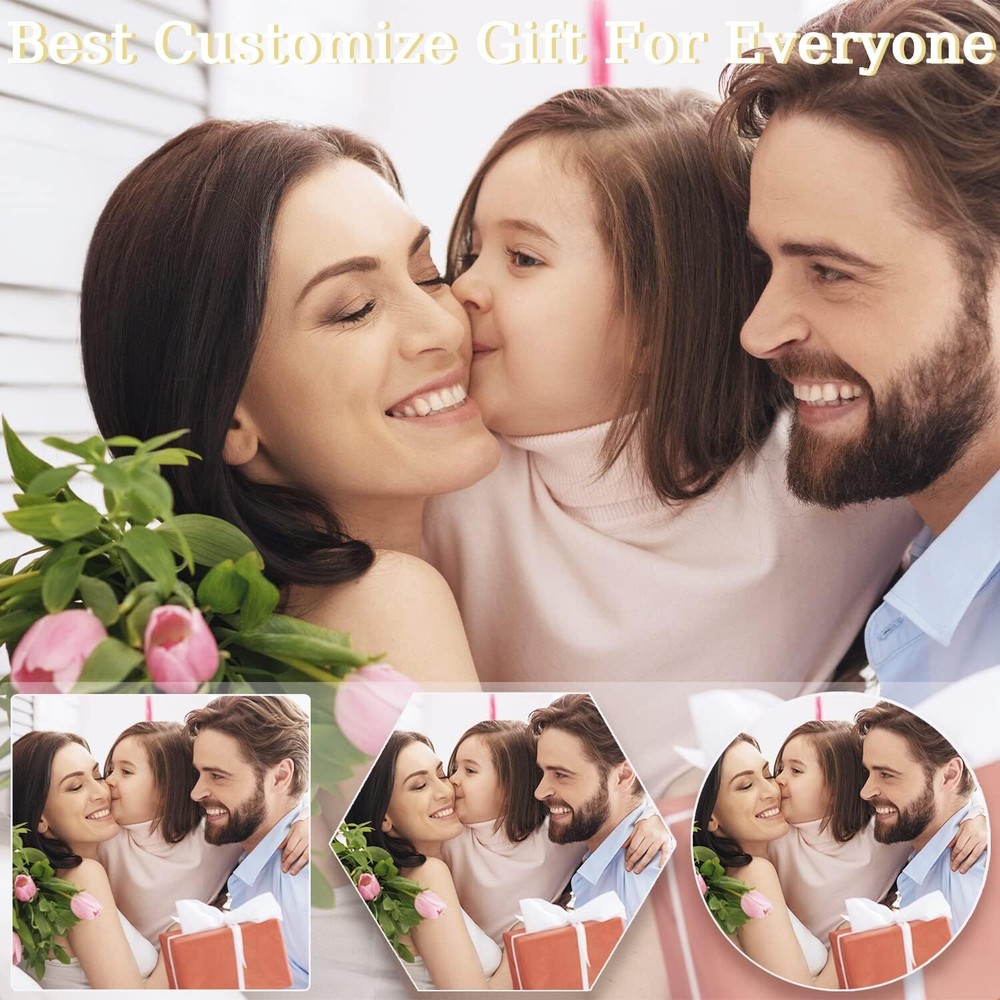 Custom Coasters for Drinks Personalized Ceramic Customize with Wedding Photos