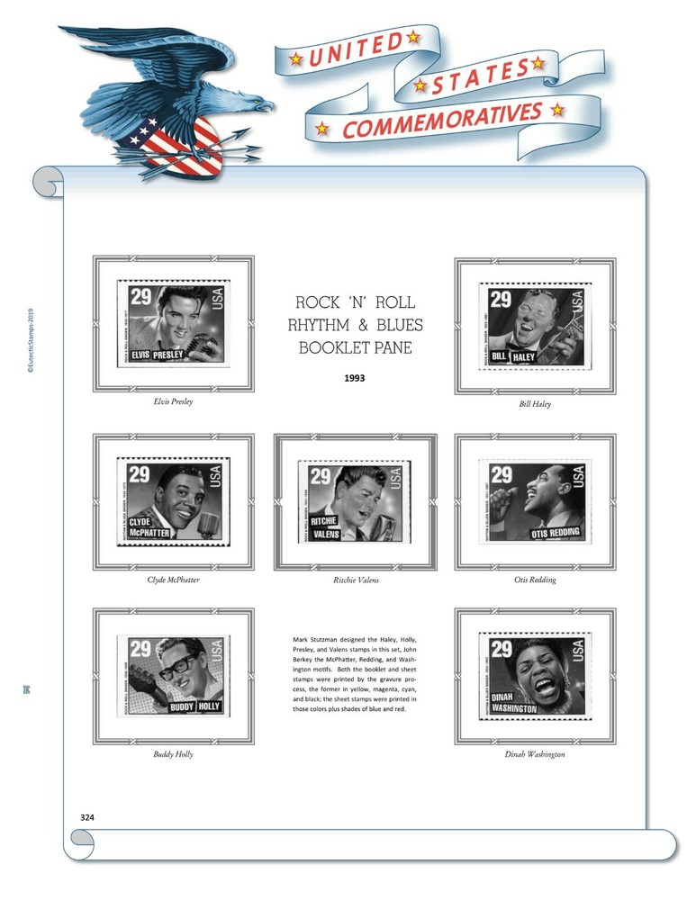 1993 U.S. Commemorative Singles COMPLETE Supplement (White Ace Alternative)