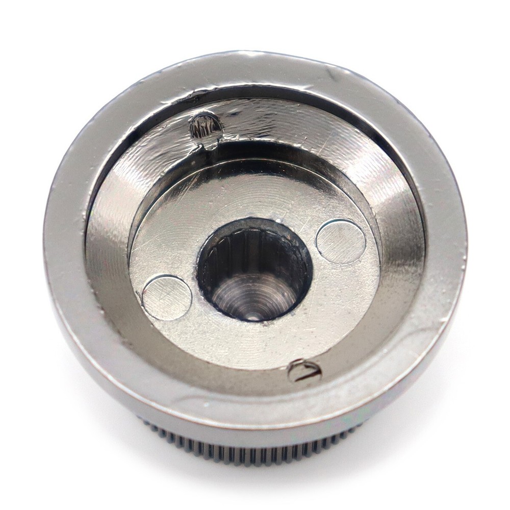 4Pcs Black Nickel Metal Hat Top Flat Top Bass Guitar Knobs Push-in Control Knobs