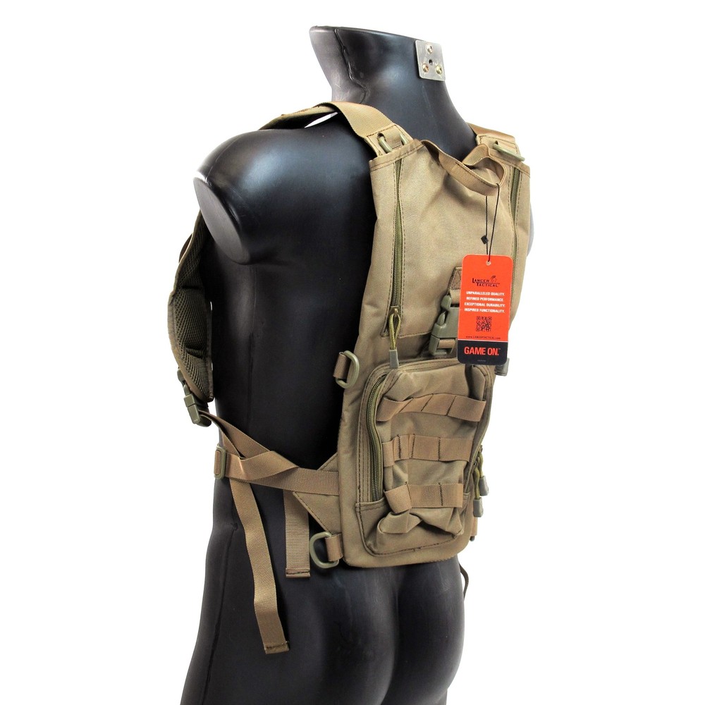 Lancer Tactical CA-321T Lightweight Airsoft Hydration Pack (Tan)