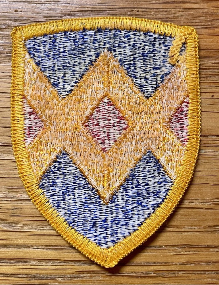 ORIGINAL 1967+ US 23rd FIELD ARMY SUPPORT CMD PATCH - MERROWED EDGE-NO GLOW
