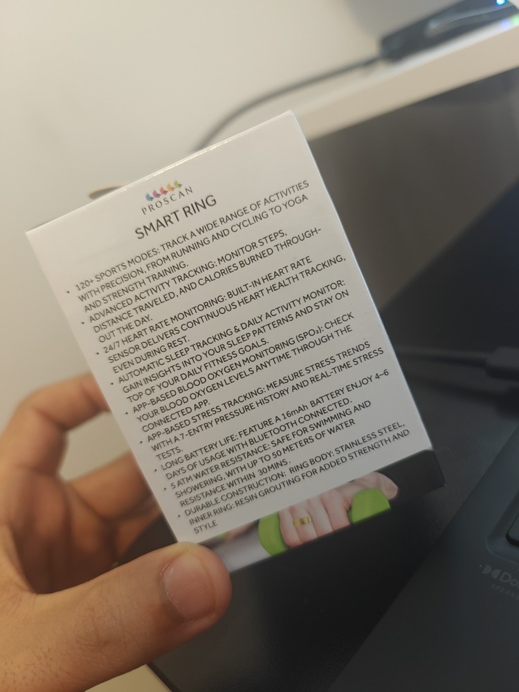 Proscan Bluetooth Smart Ring in a gold color Size 7