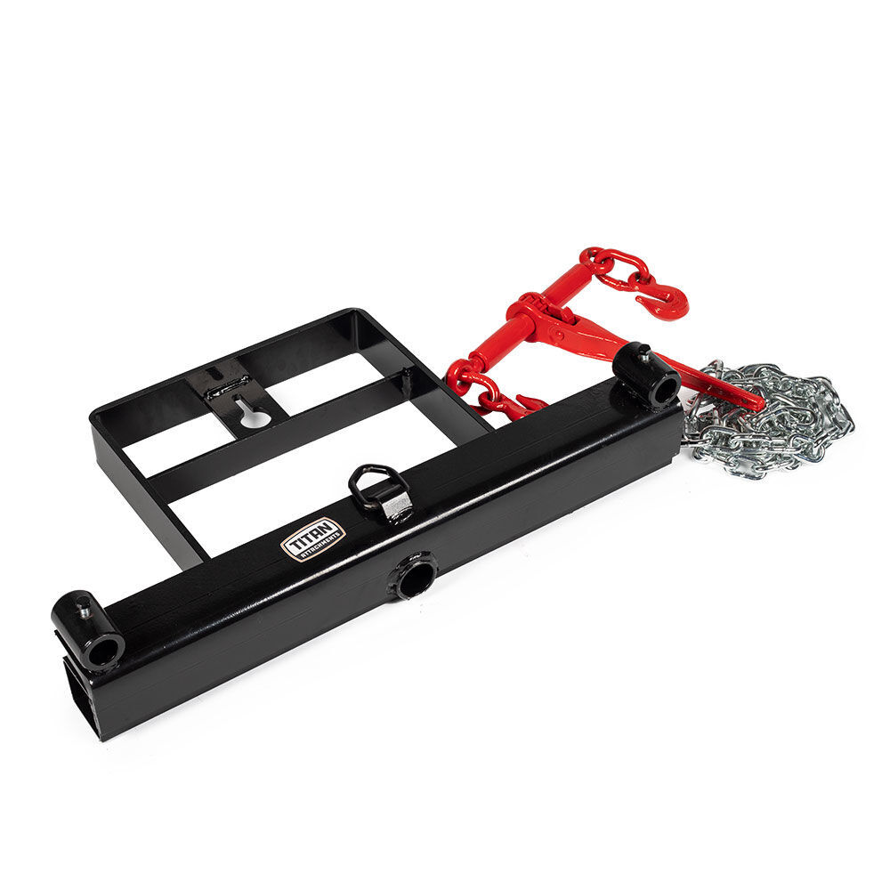 Titan Attachments Hay Bale Spear Frame Attachment with Stabilizer Spears