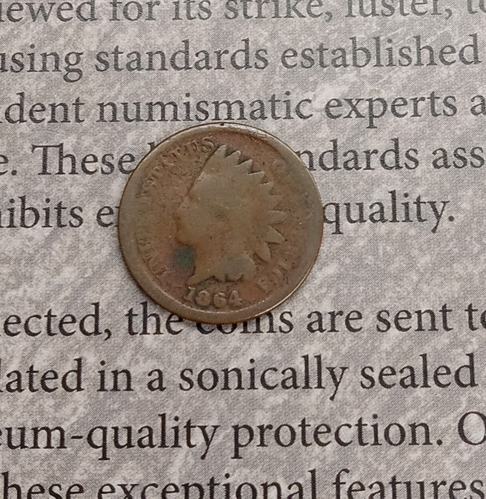 1864 Indian head one cent very nice coin TP-6802