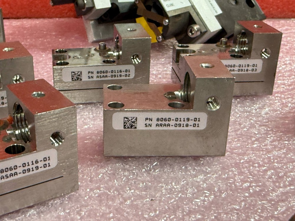 ASSORTED LOT NIKON INTERFEROMETER FLUORESCENCE FILTER CUBE NSR ASSEMBLY