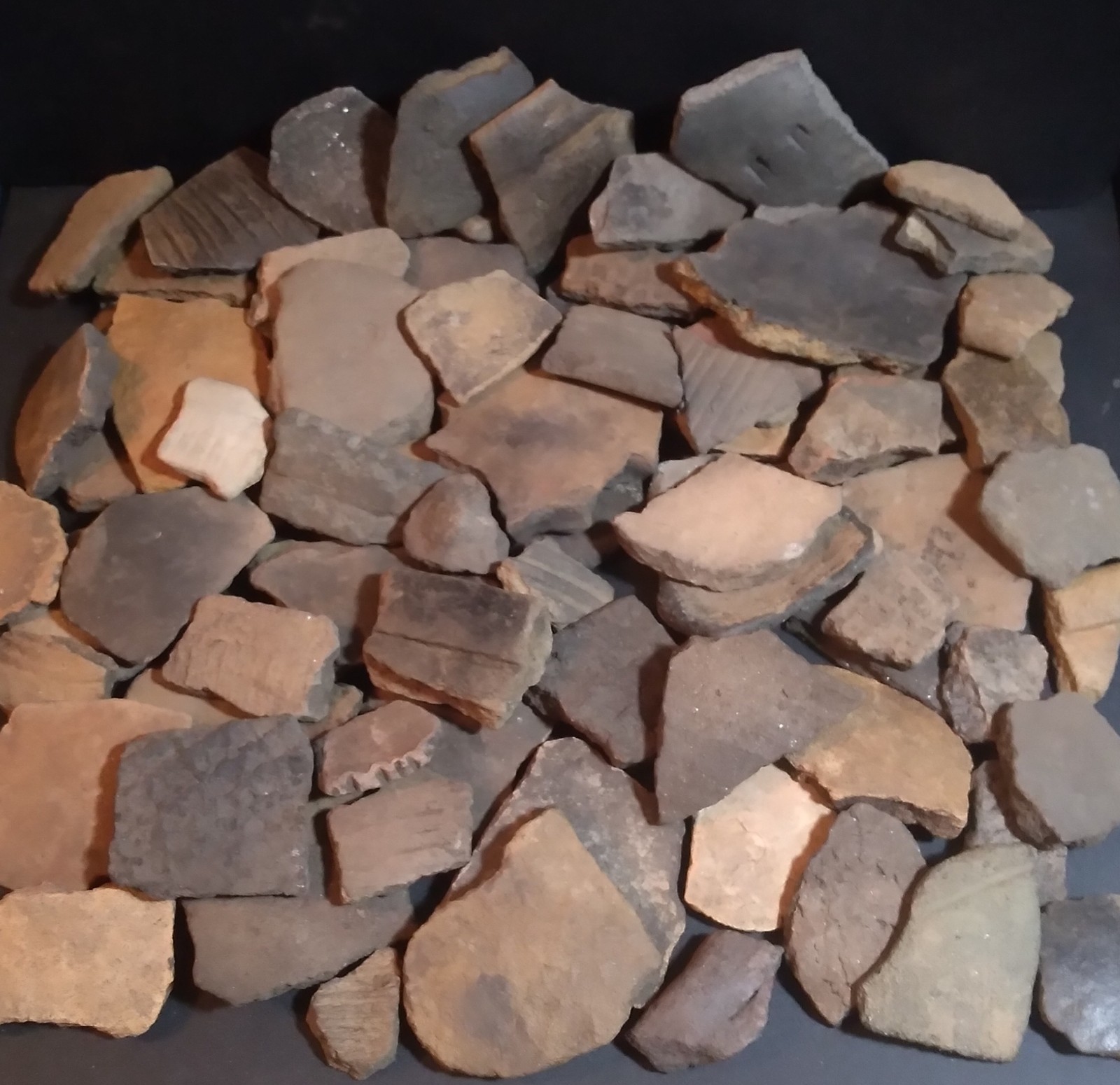 Northwest Florida Potsherds 2 lbs. Authentic Native Indian Artifacts  AD 200-900