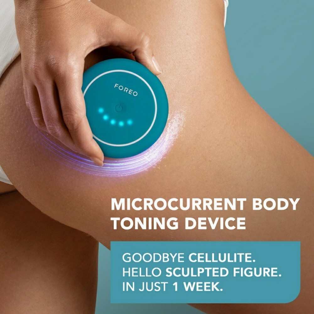 FOREO BEAR 2 BODY ADVANCED MICROCURRENT BODY TONING DEVICE IMPROVES WRINKLES
