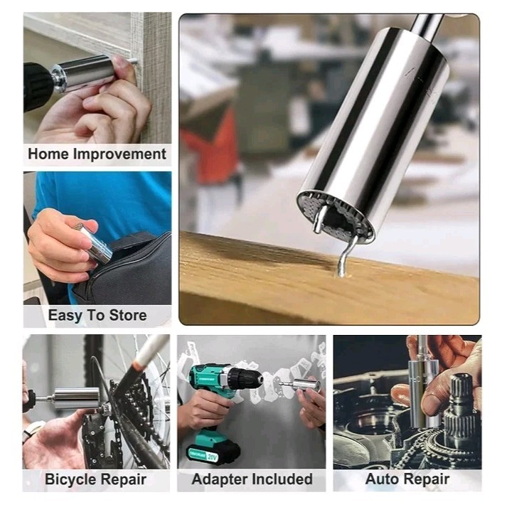 Universal Socket Tool with Power Drill Adapter Gift for Men Dad Husband. B8