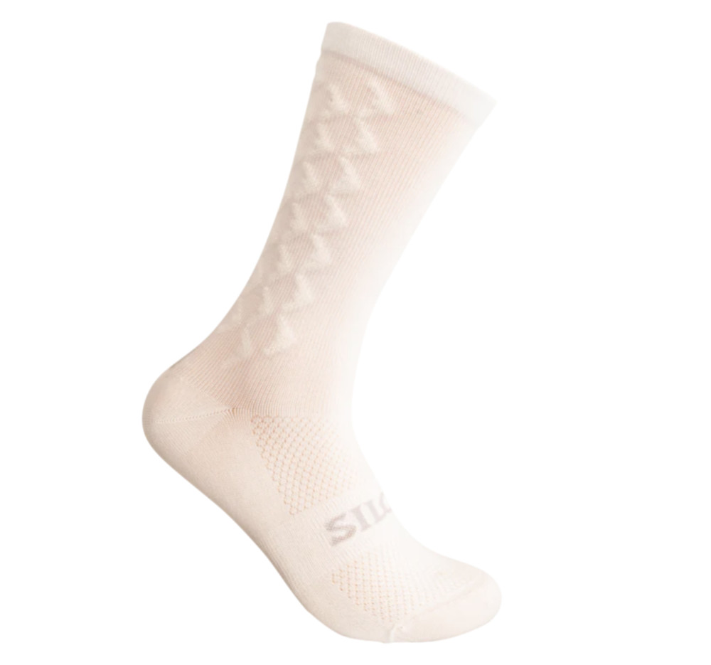 Silca Everyday Aero Cycling Socks - White - Medium