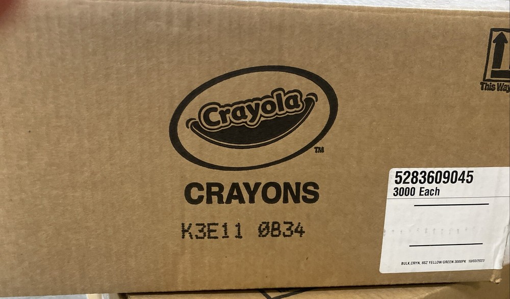 Crayola Crayon,Green , 3000 Count