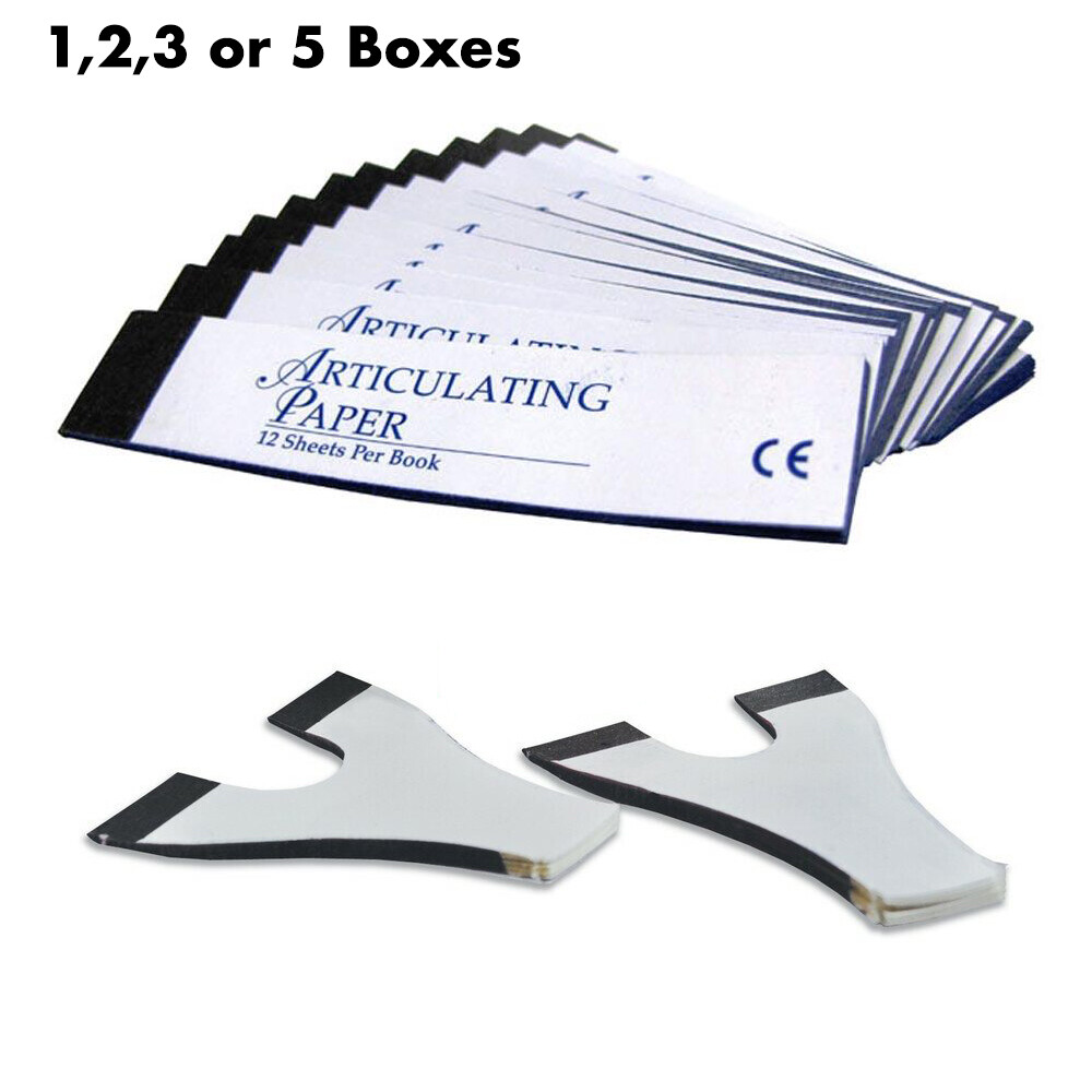 Dental Articulating Paper Multiple Quantities and Thickness Regular & Horseshoe