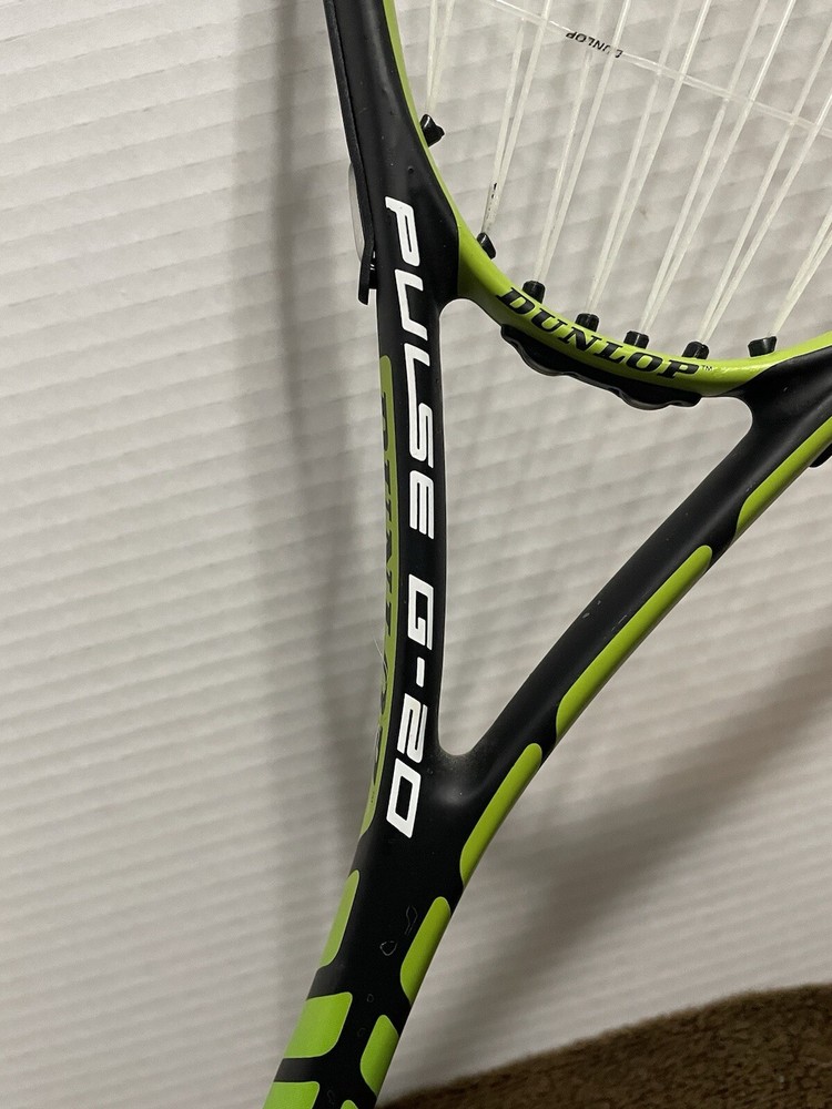 Dunlop Pulse G-20 Squash Racket Titanium Composition- 170g Green & Black