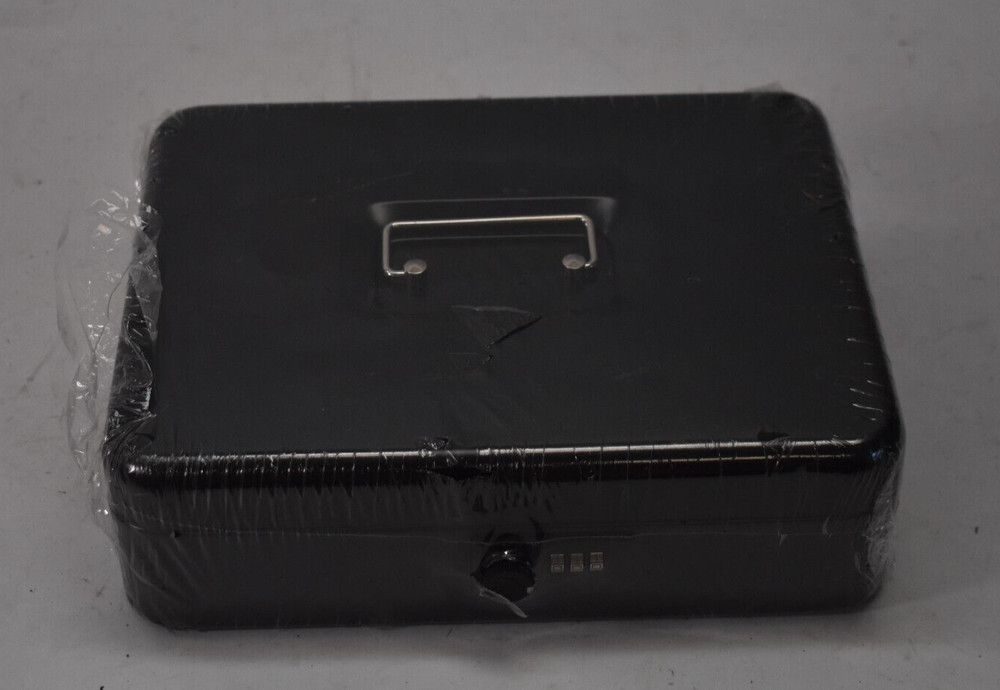 Locking Box Storage Container Black 3 Digit Combination Security Deposit