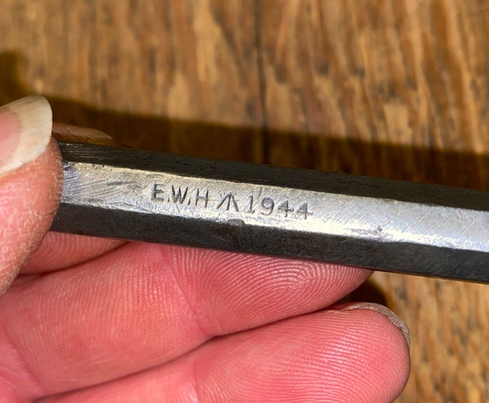 WW2 5” CENTRE PIN PUNCH MILITARY ENGINEERS BROAD ARROW DATED 1944 OLD TOOLS