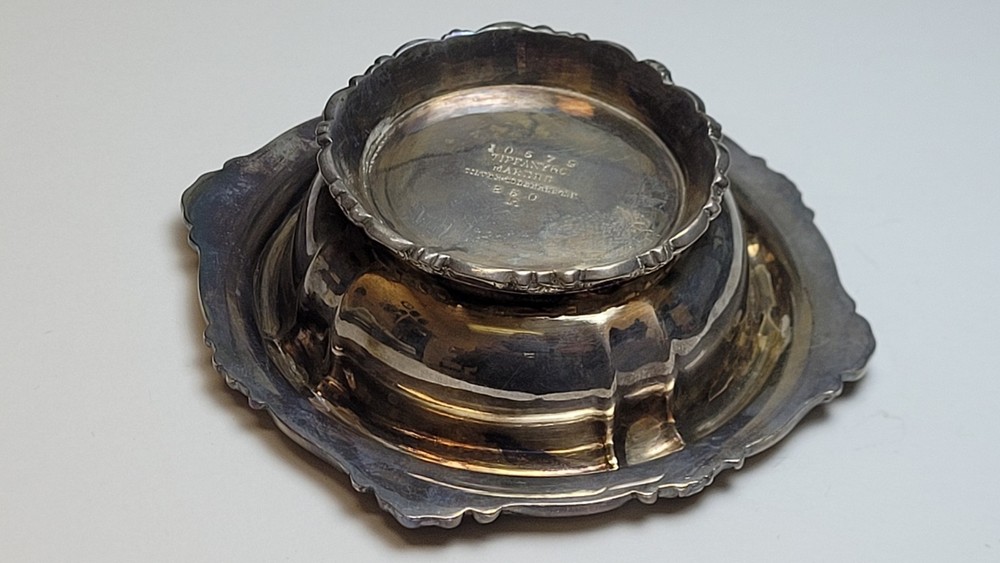 Vintage Tiffany & Co Makers Silver Soldered Dish