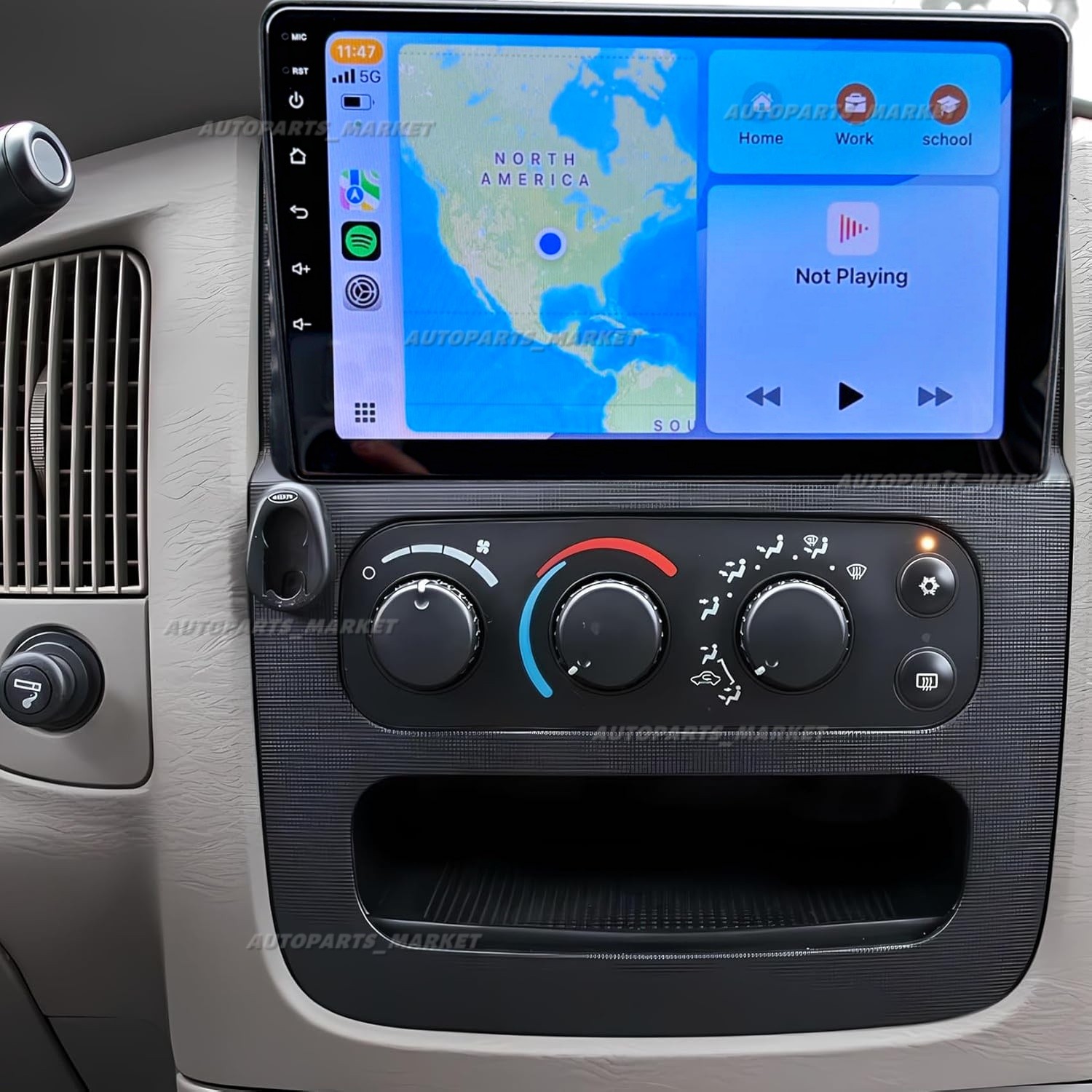 4+64G Car Radio 10.1" For 2002-2005 Dodge Ram 1500 2500 Carplay Android14 GPS