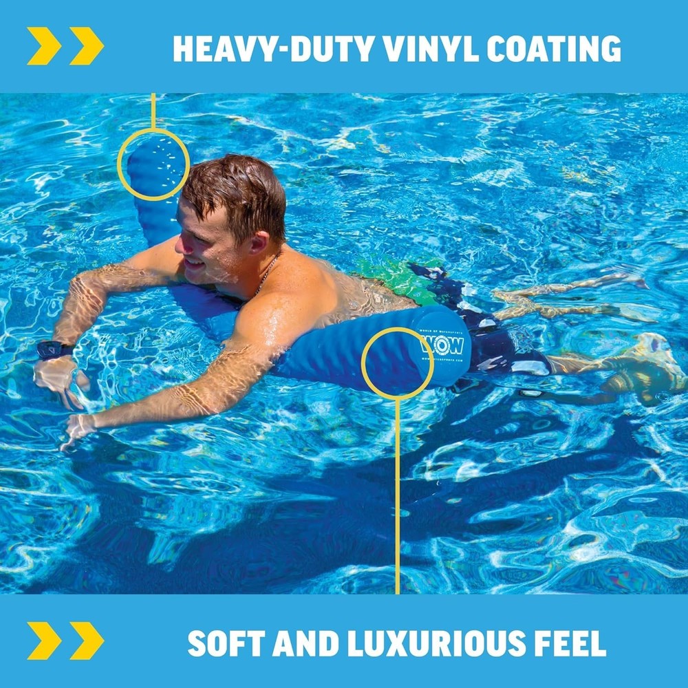 Durable Blue Foam Pool Noodle for Adults - 250 lbs Support, UV Resistant Float