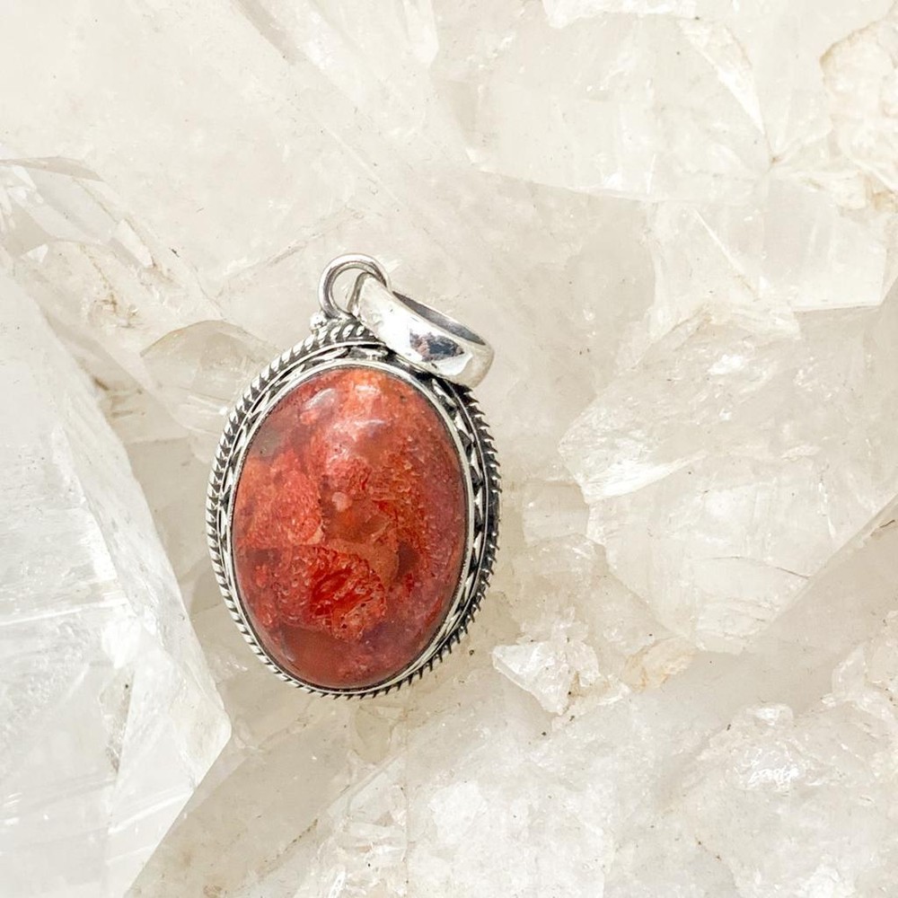 Coral Pendant $100