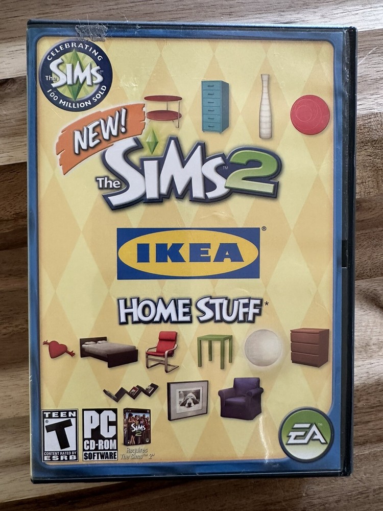 The Sims 2 IKEA Home Stuff Learning PC CD Game Expansion 2008 Complete Pre Owned