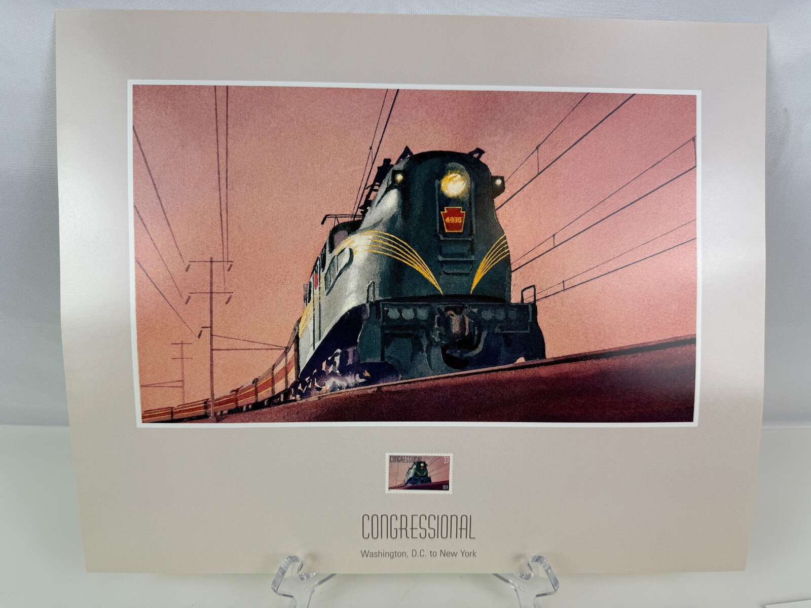 USPS "All Aboard" Stamp Complete Set Prints,Post Cards 1st Day of Issue Aug 1999