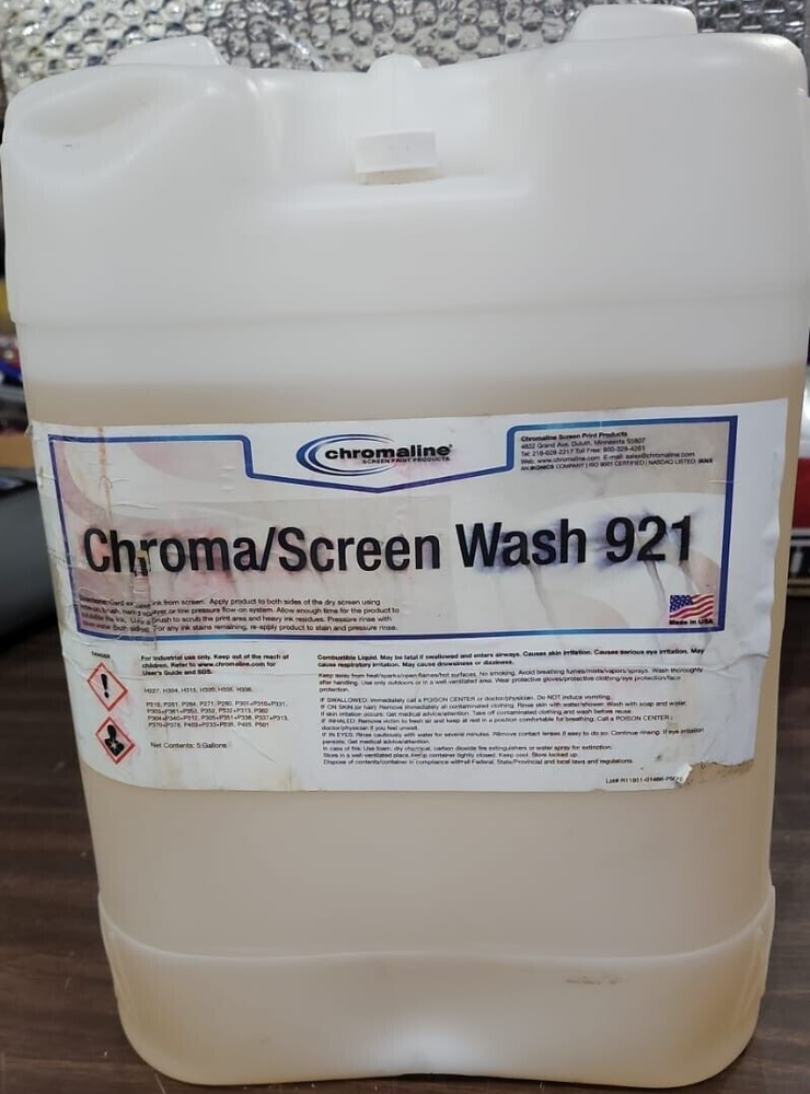 Chromaline Screen Wash 921 - 5 Gallons