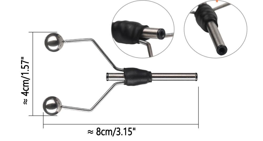 Combo Fly Tying Bobbin Set - 1 x Stainless + 1 x Lightweight - 2 Pc Pack