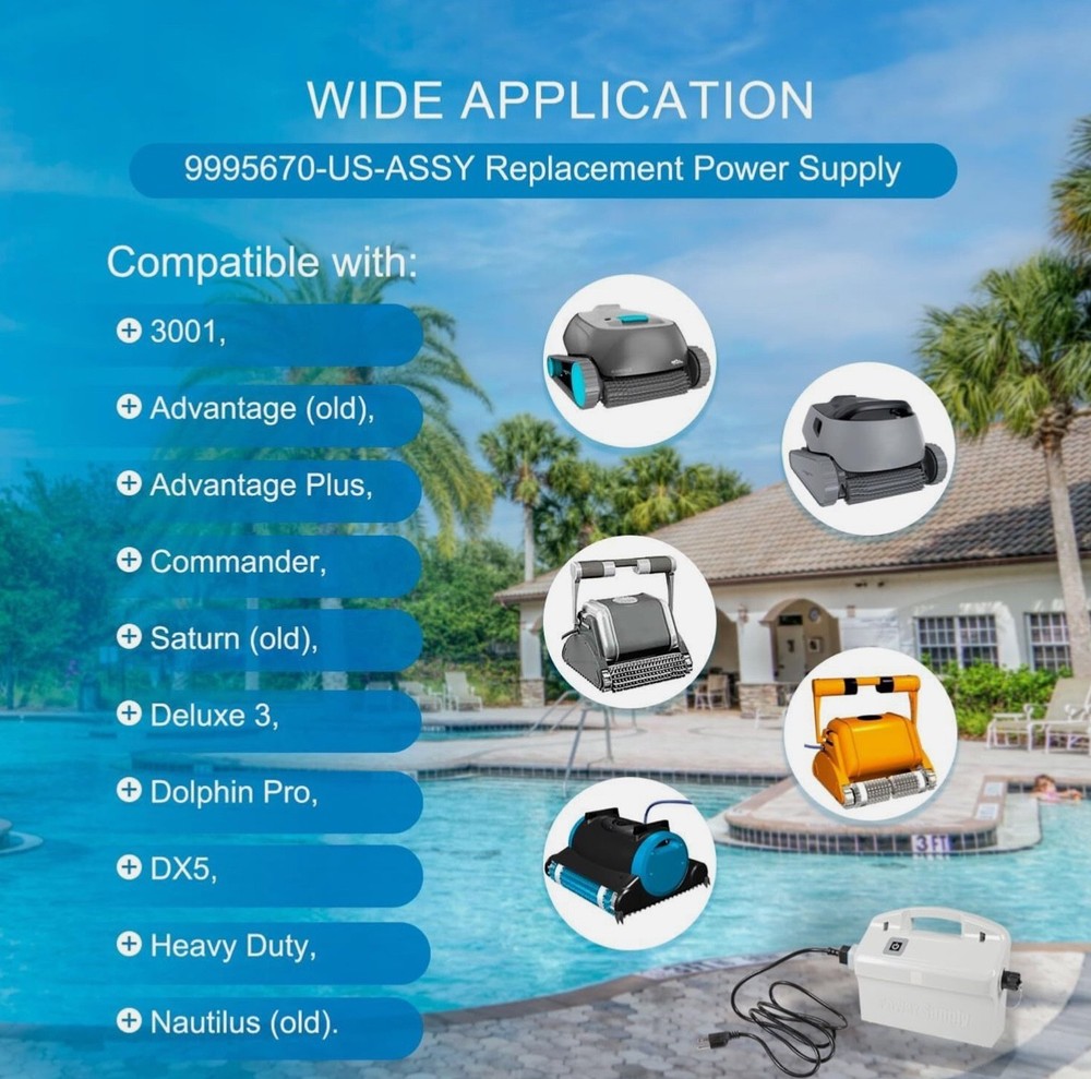 9995670 -Power Supply Unit - Dolphin Robotic Pool Cleaners Basic Models-NEW