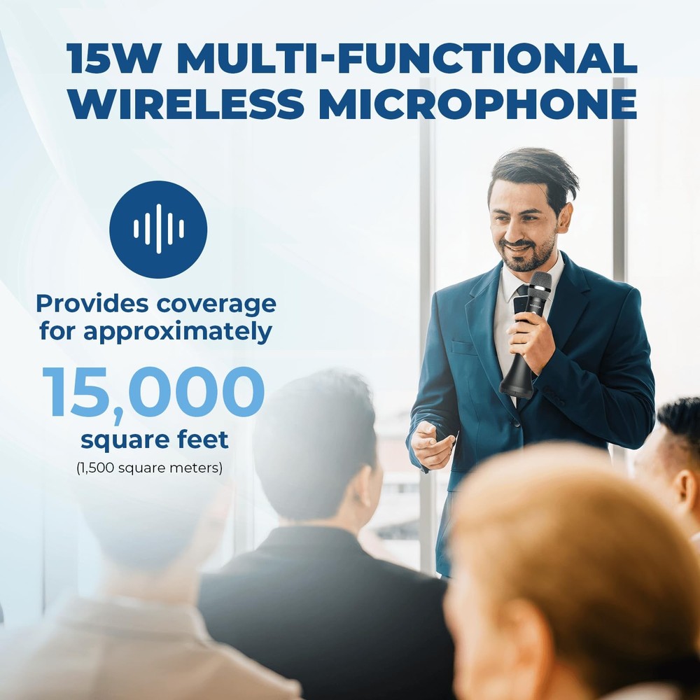 Bluetooth Microphone Wireless Voice Amplifier, Professional Intelligent Noise...