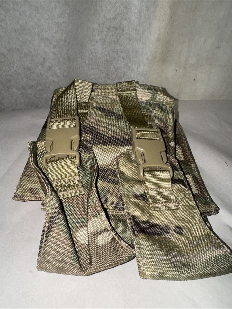 OCP Multicam MOLLE Double Utility Pouch Military Issue Dual Compartment