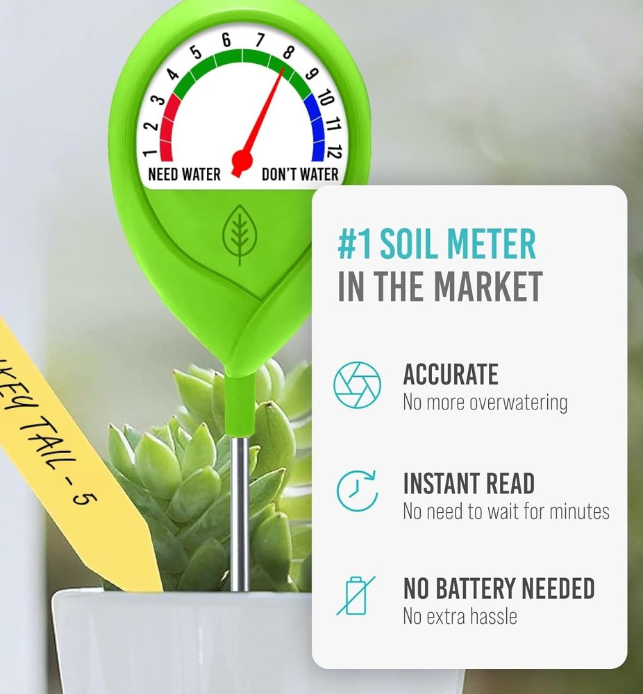 Compact Soil Moisture Meter for Plants - Ensuring Optimal Hydration Effortlessly