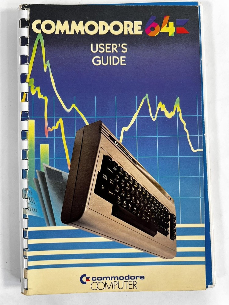 Vintage Commodore 64 User's Guide Manual 1982 First Edition 2nd Printing Spiral