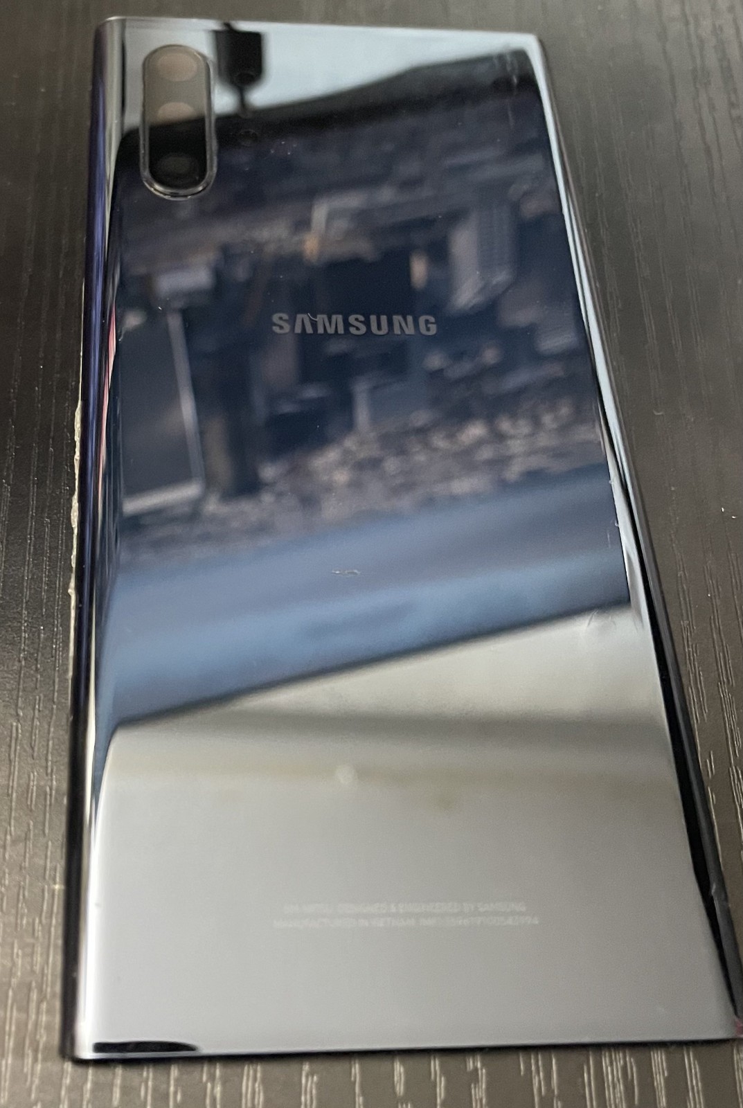 ORIGINAL OEM PULL Samsung Galaxy Note 10 Plus (Black) Back Glass Replacement