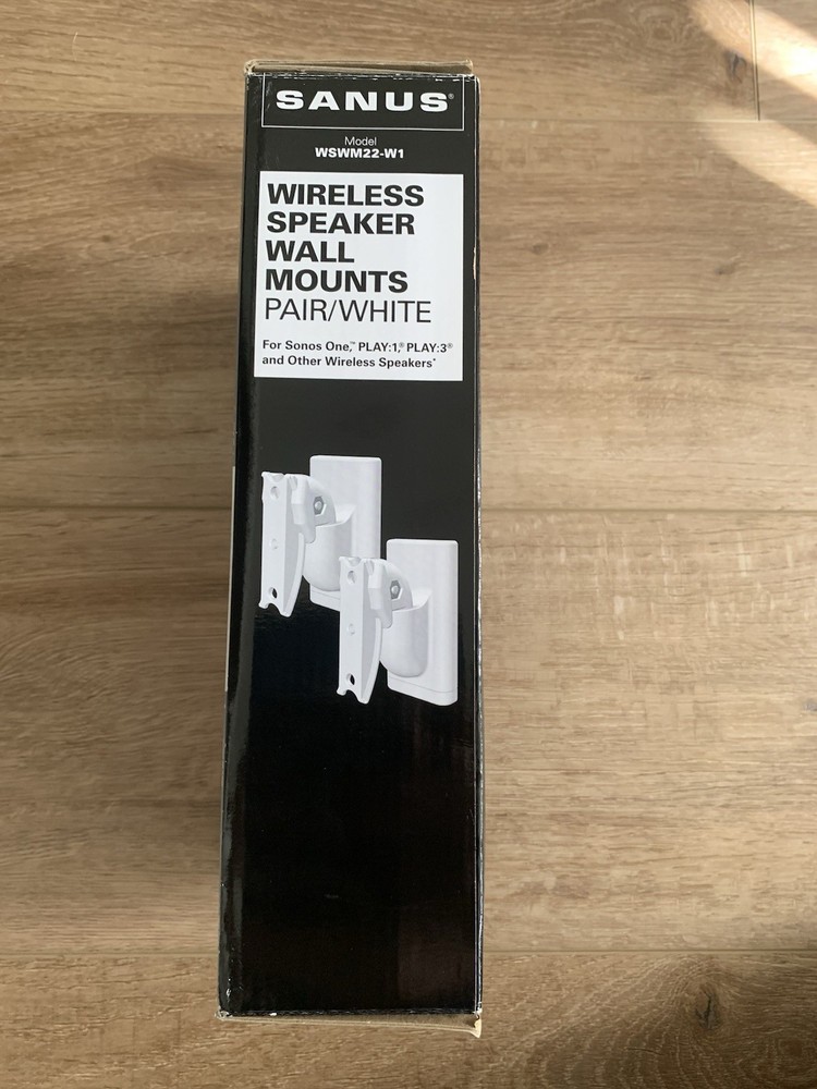 Sanus Wireless Speaker Wall Mounts - Pair (White)