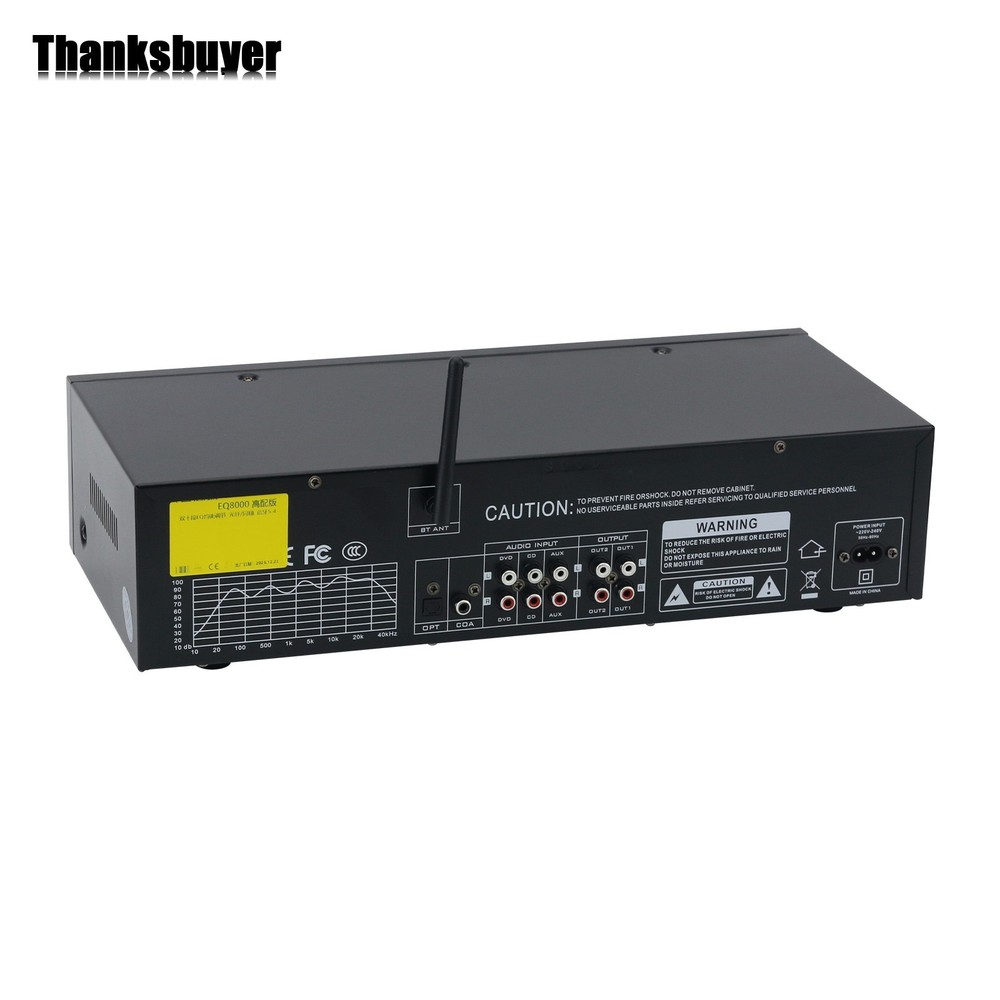 220V EQ8000 Green LED EQ Equalizer Bluetooth5.4 Digital Audio Decoder Processor